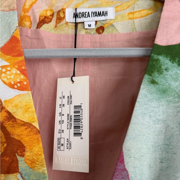 Andrea Iyamah Pana Printed Corset Romper Multicolor NEW with tags - Picture 7 of 9